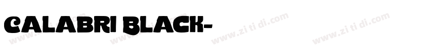 Calabri Black字体转换